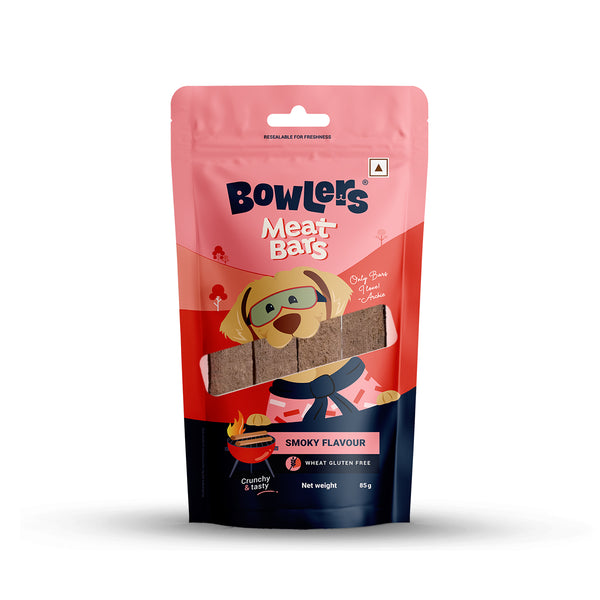 Bowlers Smoked Flavour Meat Bars Dog Treats