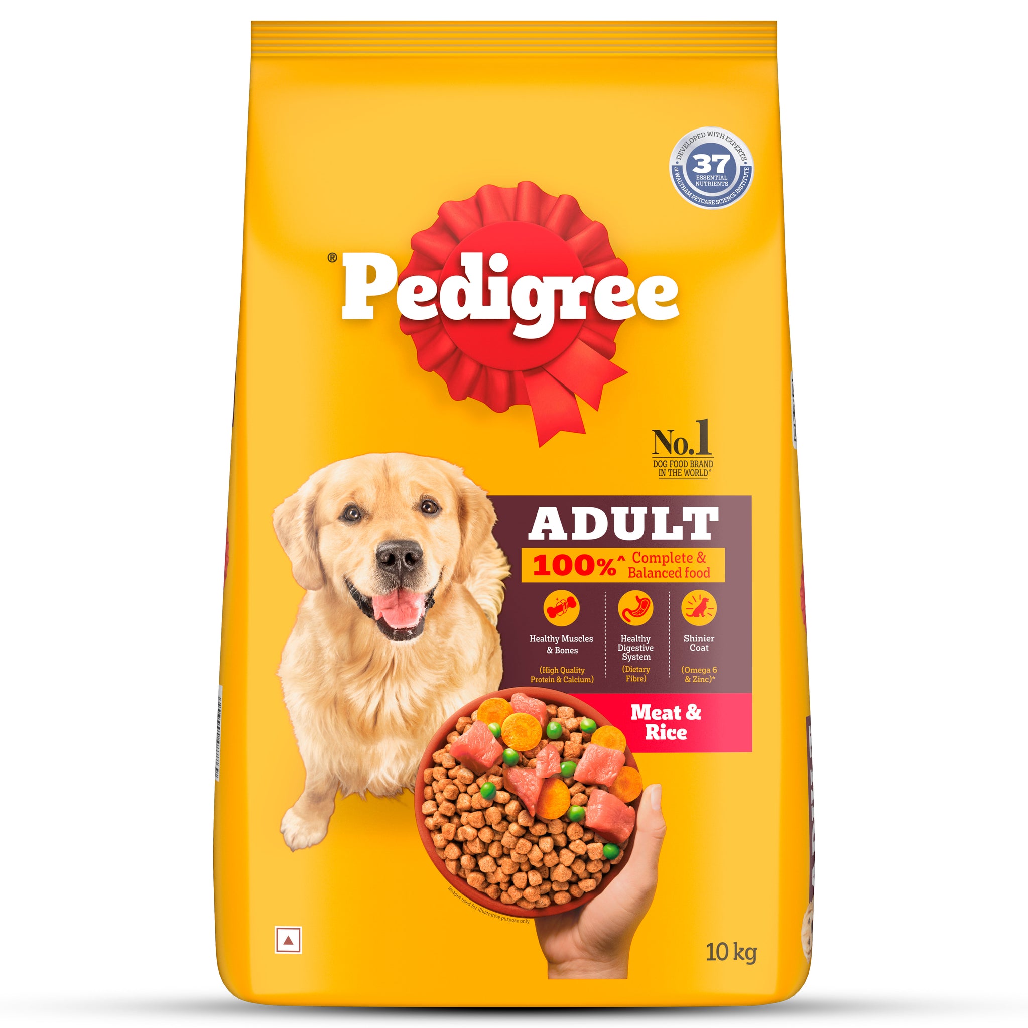 Pedigree Adult Dog Food Combo |Meat & Rice Dry & Chicken & Liver Wet Dogs- Dry Food Pedigree
