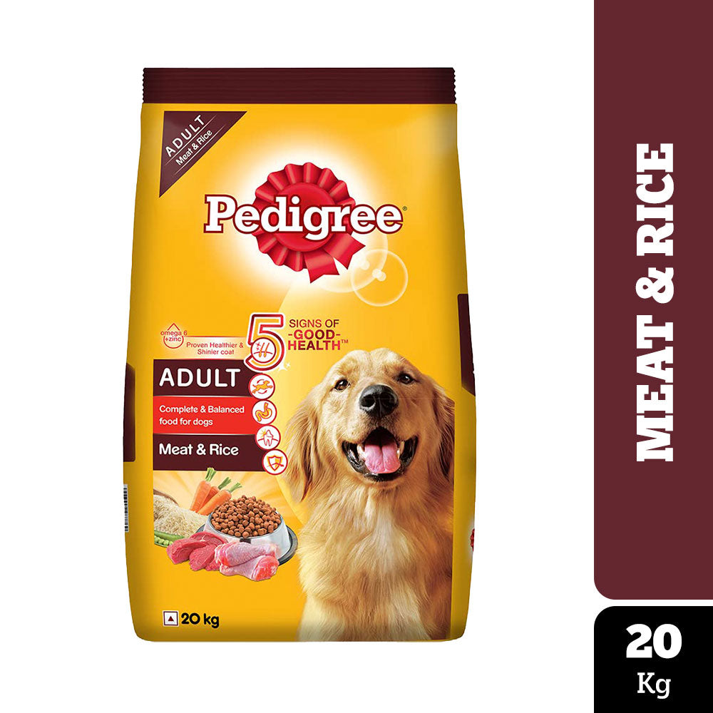 Pedigree Meat & Rice Adult Dog Dry Food