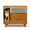 FurryLiving Lulu Litter Cabinet for Cats (Honey) Cats-Furniture FurryLiving Dropship 32x19x29in