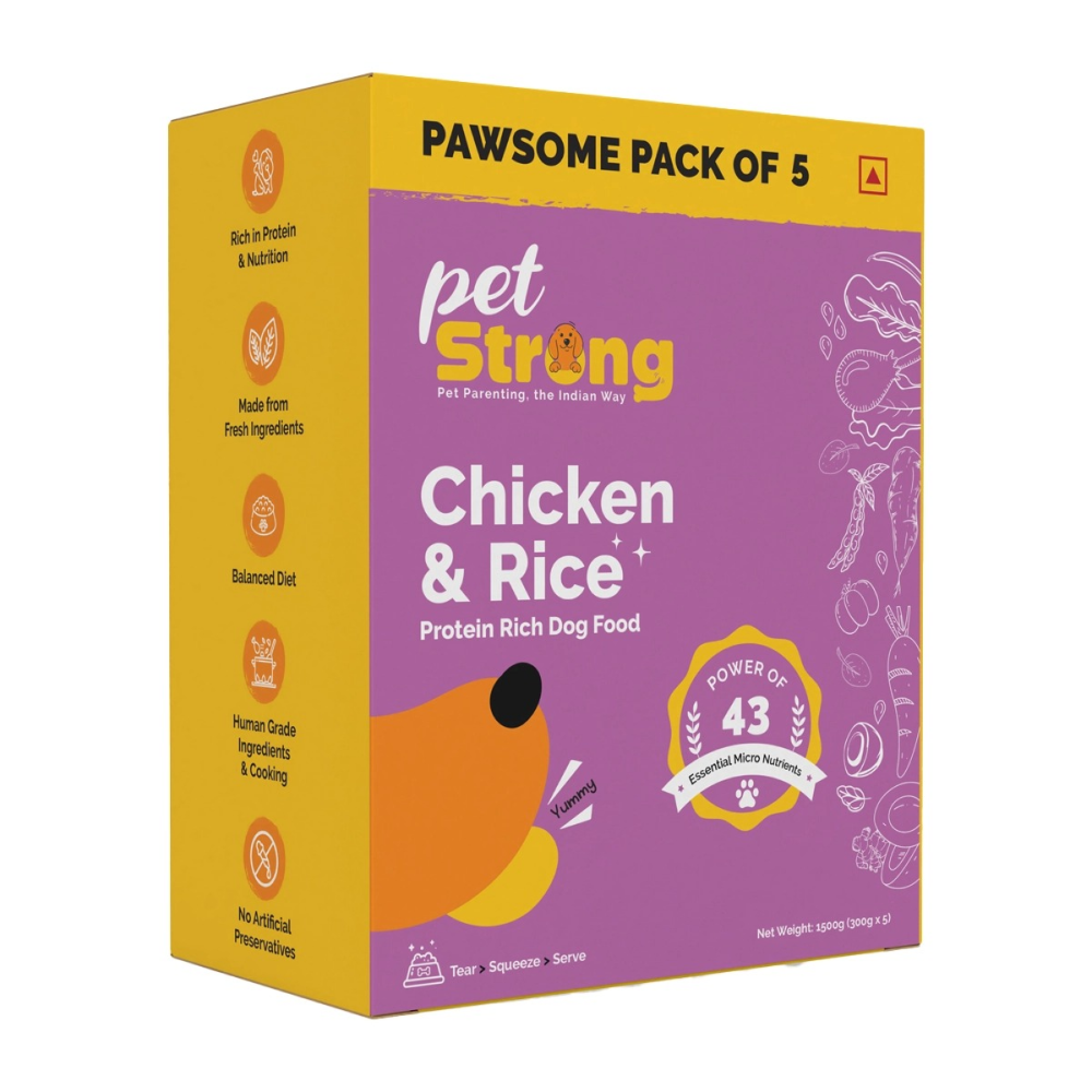 PetStrong Chicken and Rice Fresh Food for Dogs Dogs-Wet Food PetStrong