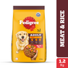 Pedigree Meat & Rice Adult Dog Dry Food Dogs- Dry Food Pedigree 1.2kg