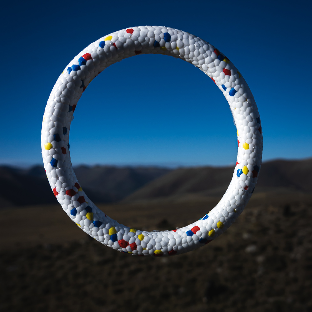 Talking Dog Club Bloom Ring Indestructible Heavy Chew Toy for Dogs (White) Dogs-Toys Talking Dog Club Dropship