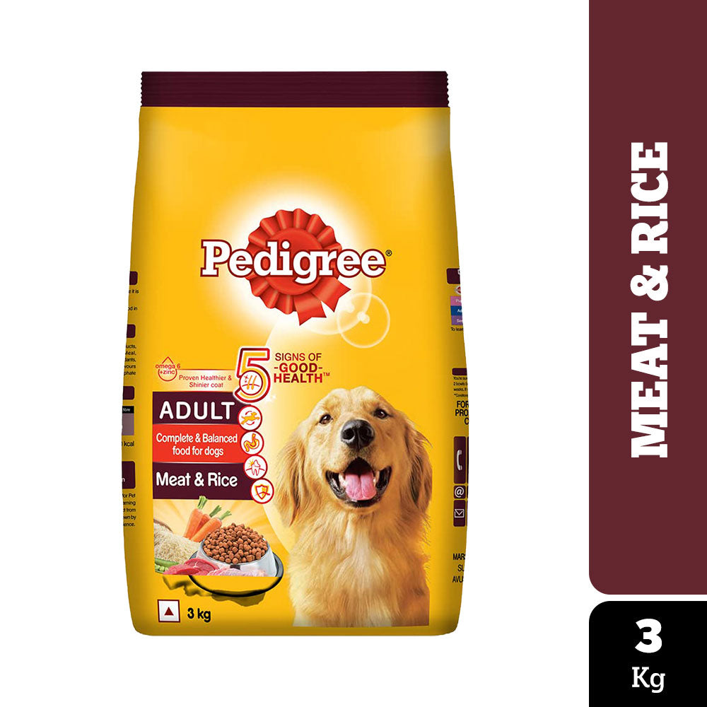 Pedigree Meat & Rice Adult Dog Dry Food