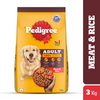 Pedigree Meat & Rice Adult Dog Dry Food Dogs- Dry Food Pedigree 3kg