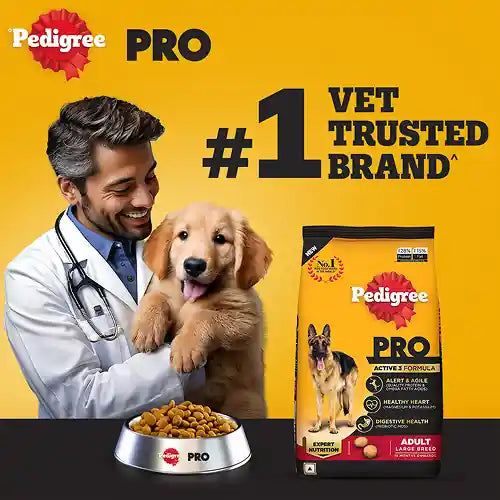 Pedigree PRO Expert Nutrition Active Adult (18 Months Onwards) Large Breed Dog Dry Food