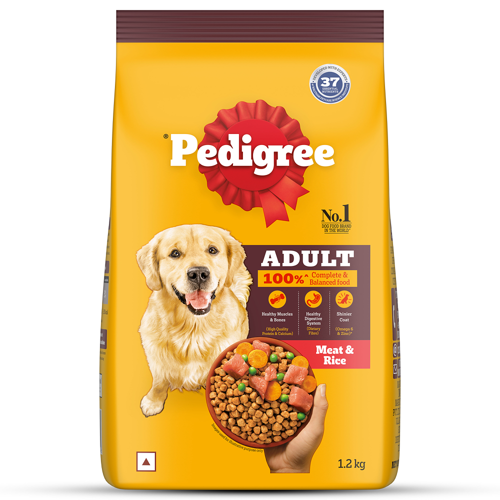 Pedigree Meat & Rice Adult Dog Dry Food