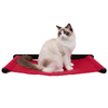 FurryLiving Kiki Wall Mounted Perch for Cats (Black/Red) Cats-Furniture FurryLiving Dropship 26x14x2in