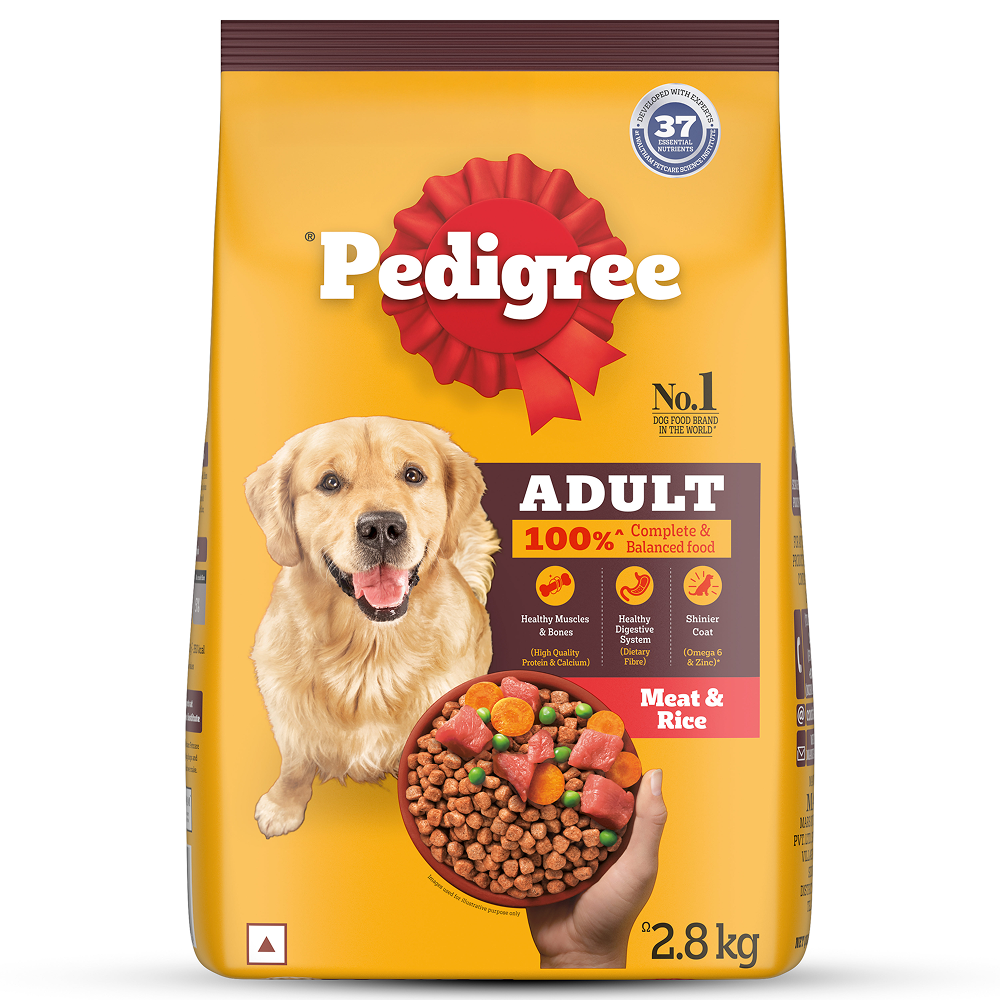 Pedigree Meat & Rice Adult Dog Dry Food