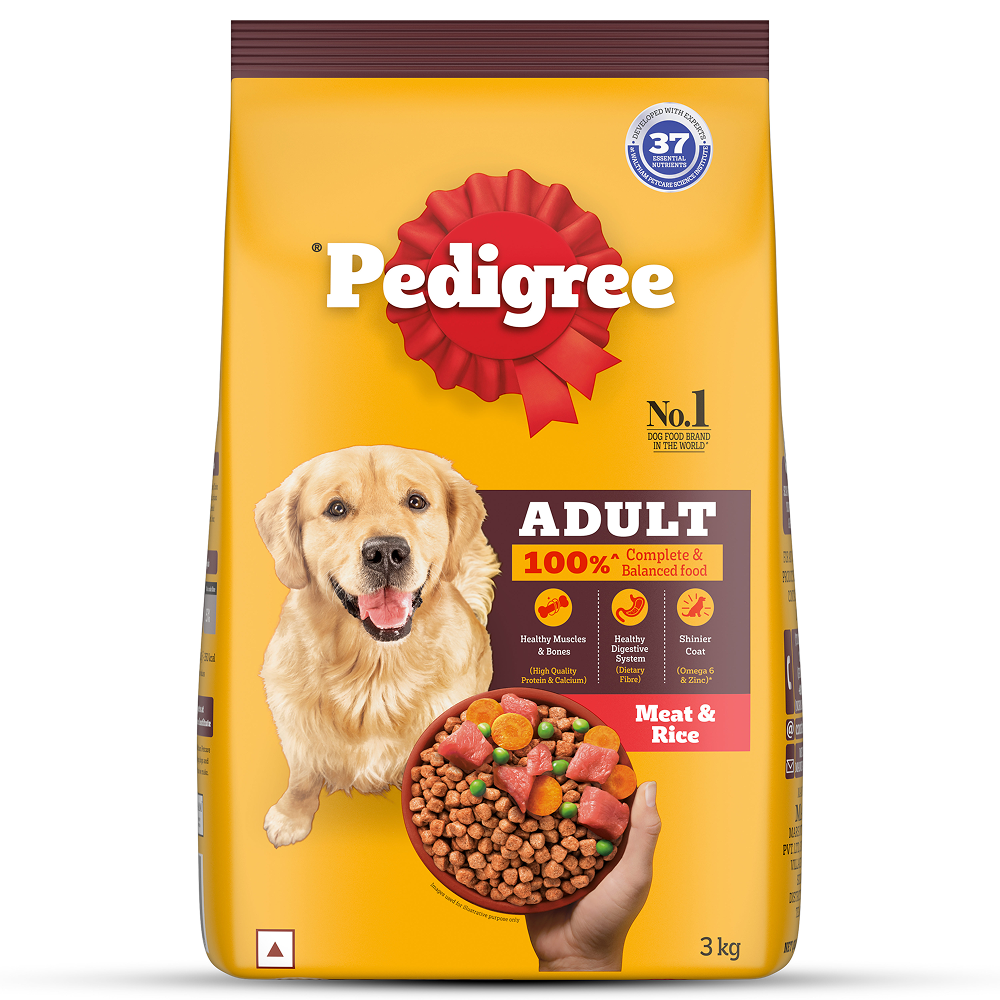 Pedigree Meat & Rice Adult Dog Dry Food
