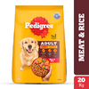 Pedigree Meat & Rice Adult Dog Dry Food Dogs- Dry Food Pedigree 20kg