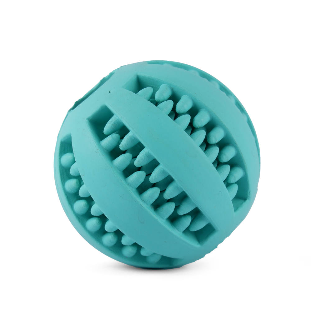 Trixie Denta Fun Ball Mint Flavour Natural Rubber Toy for Dogs | For Medium Chewers Dogs-Toys Trixie