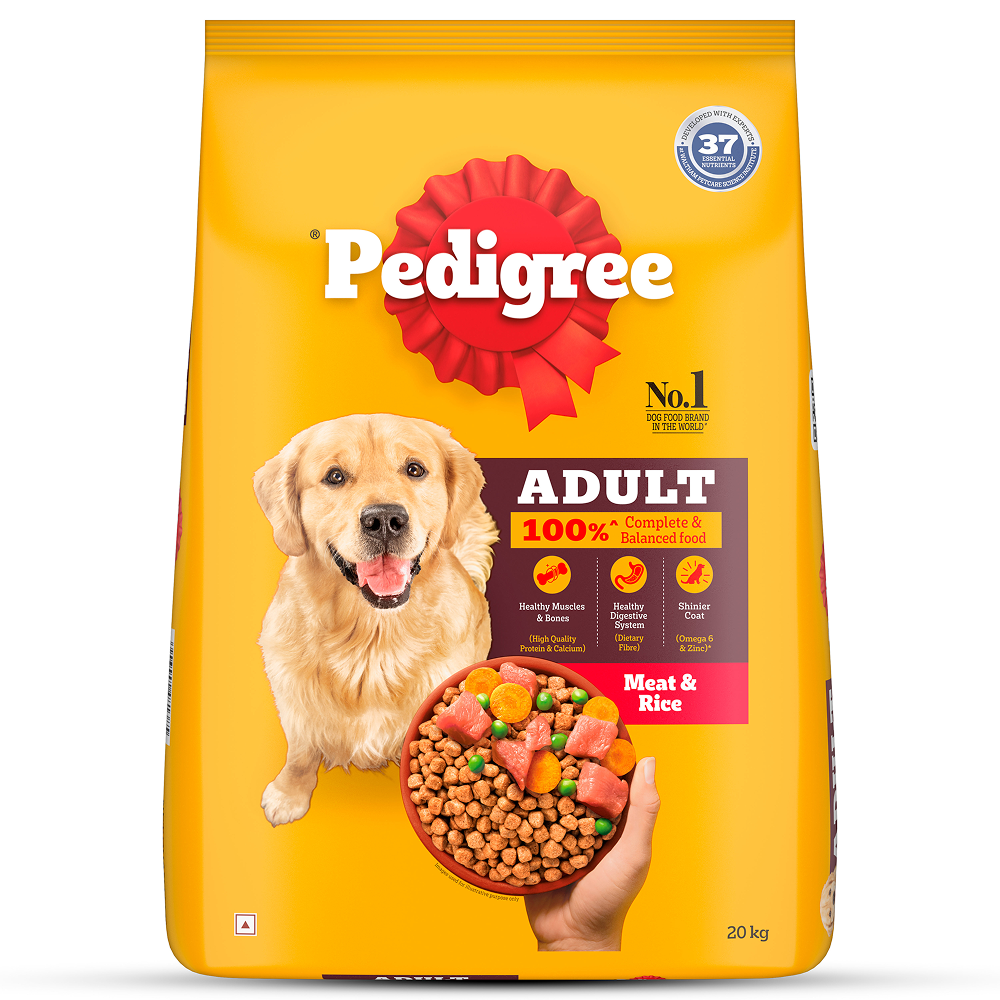 Pedigree Meat & Rice Adult Dog Dry Food