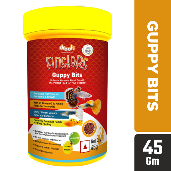Drools Finsters Guppy Bits Fish Food