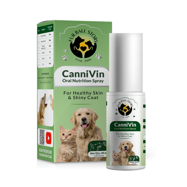 FurBall Story Cannivin Healthy Skin & Shiny Coat Spray for Dogs