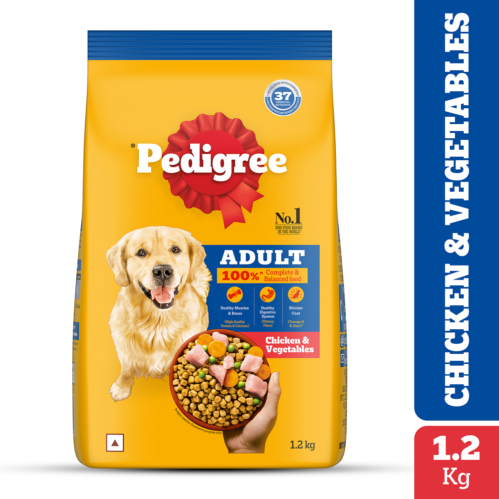 Pedigree Chicken and Vegetables Adult Dog Dry Food Dogs- Dry Food Pedigree