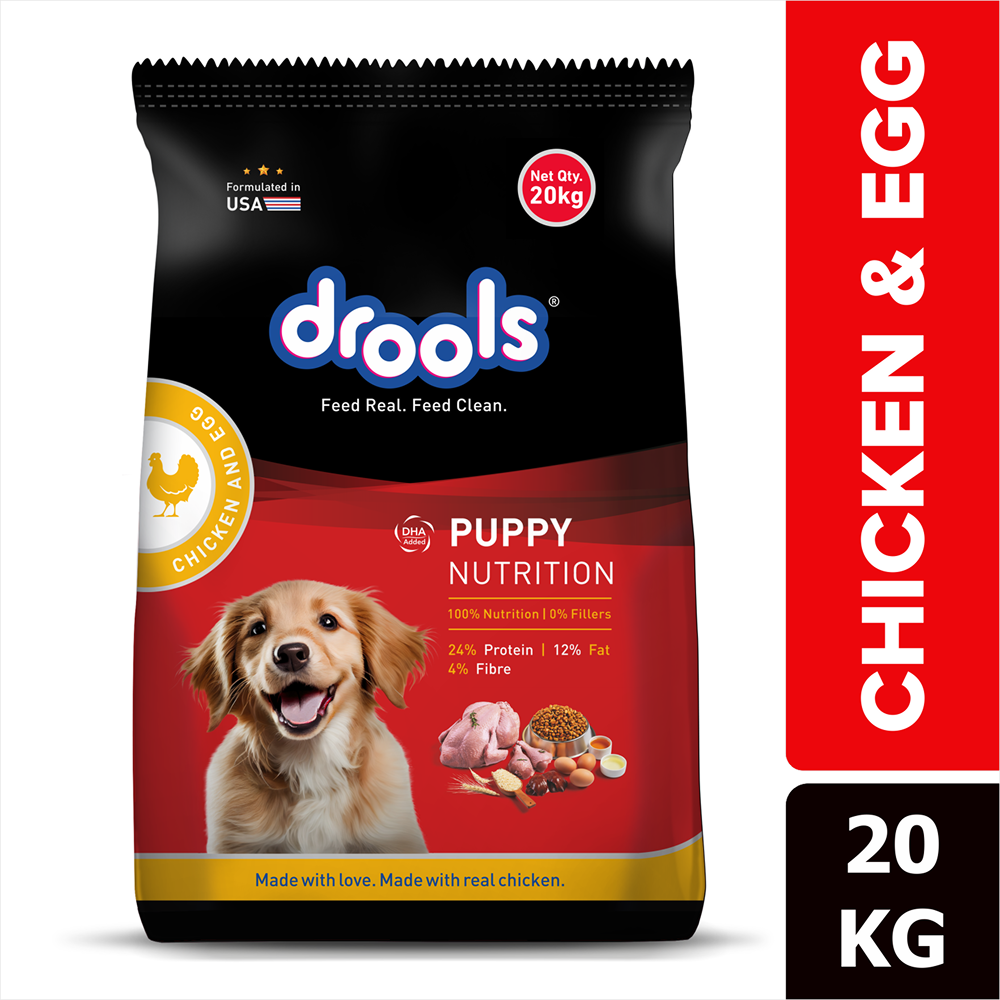 Drools Chicken and Egg Puppy Dog Dry Food Dogs- Dry Food Drools 20kg