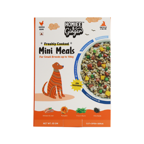 Homiee & Ginger Mini Meals Chicken & Barley Fresh Food for Dogs