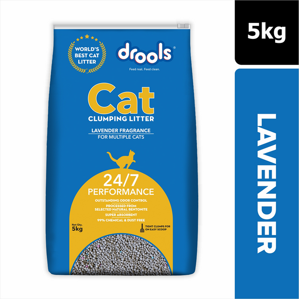 Drools Lavender Scented Clumping Cat Litter