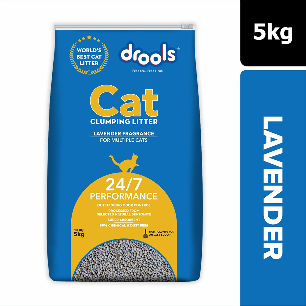 Drools Lavender Scented Clumping Cat Litter Cats-Litter Drools