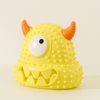 Talking Dog Club Monster Head Tough Rubber Chew Toy for Dogs (Yellow) Dogs-Toys Talking Dog Club Dropship 10cm