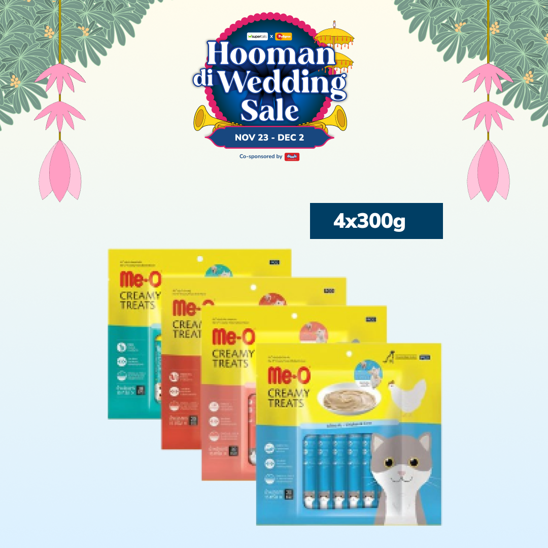 Me O Creamy Chicken & Liver, Crab, Salmon and Bonito Cat Treat Combo Cats-Treats & Others Me O 4x300g (80pcs)