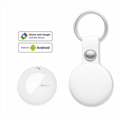 Mitag Go Anti Loss Device with Keychain for Dogs and Cats (White) | Android Both-Collar, Leashes, harnesses Mitag Dropship 9mm