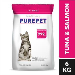 Purepet Tuna and Salmon and Mackerel Adult Dry Cat Food Combo