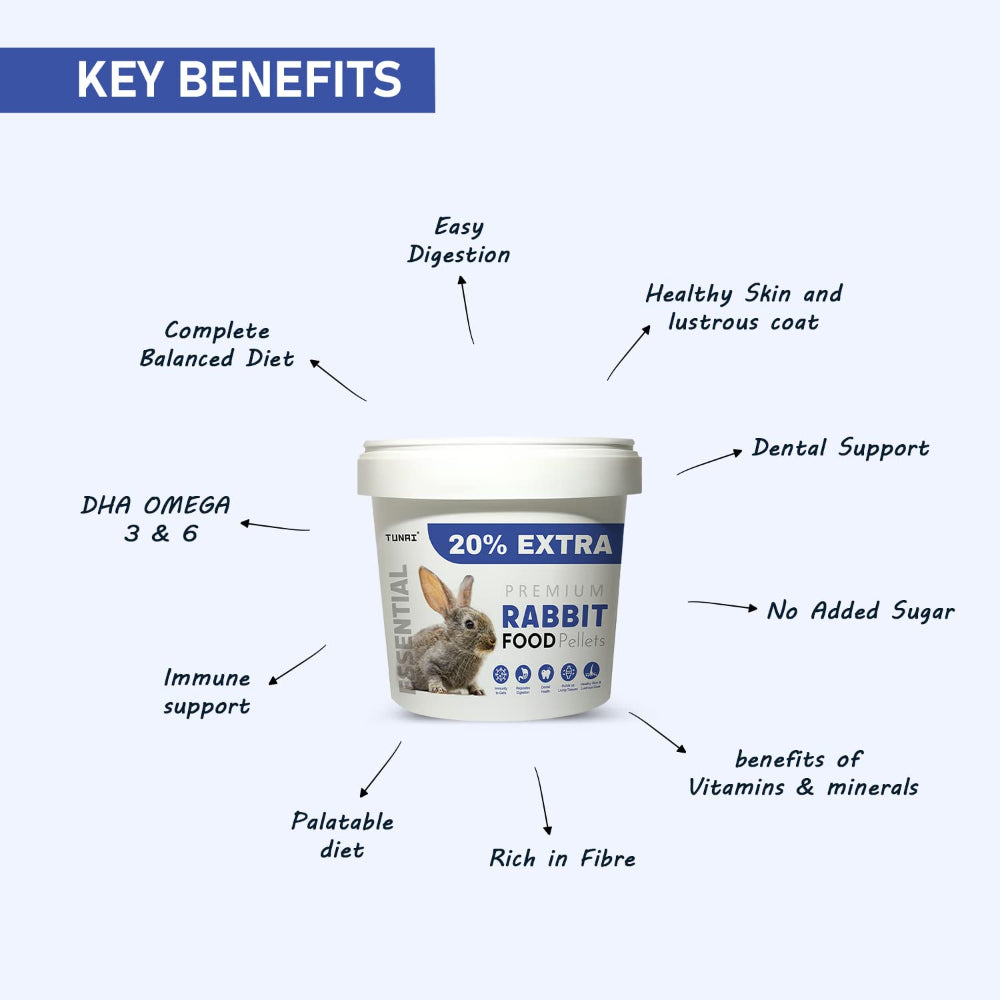 Tunai All Life Stages Pellet Rabbit Food Hamster & Guinea pigs Tunai