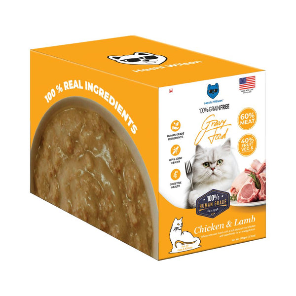 Hachi Wilson Premium Chicken and Lamb Gravy Cat Wet Food