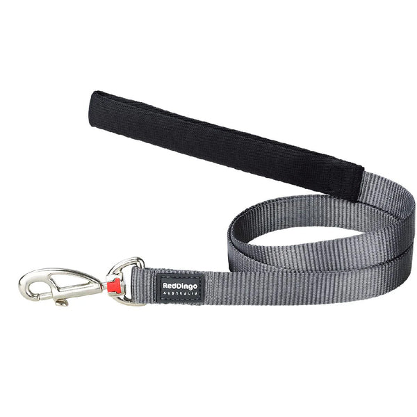 Red Dingo Lead Adjustable Classic Leash For Dogs (Cool Grey)