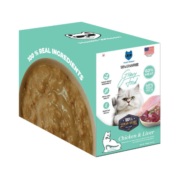 Hachi Wilson Premium Chicken and Liver Gravy Cat Wet Food