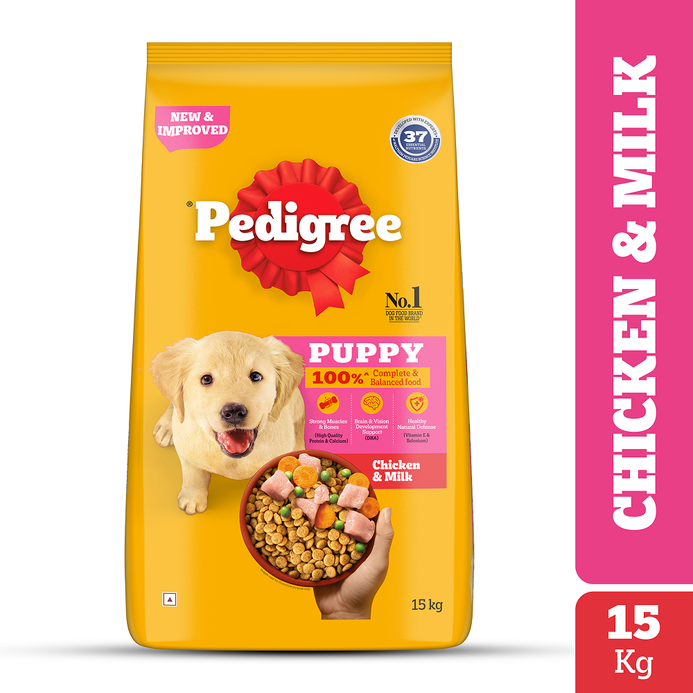Pedigree Chicken and Milk Puppy Dog Dry Food Dogs- Dry Food Pedigree 15kg