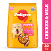 Pedigree Chicken and Milk Puppy Dog Dry Food Dogs- Dry Food Pedigree 20kg