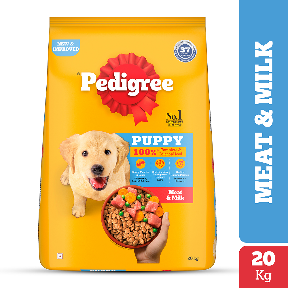 Pedigree Meat & Milk Puppy Dry Food Dogs- Dry Food Pedigree 20kg