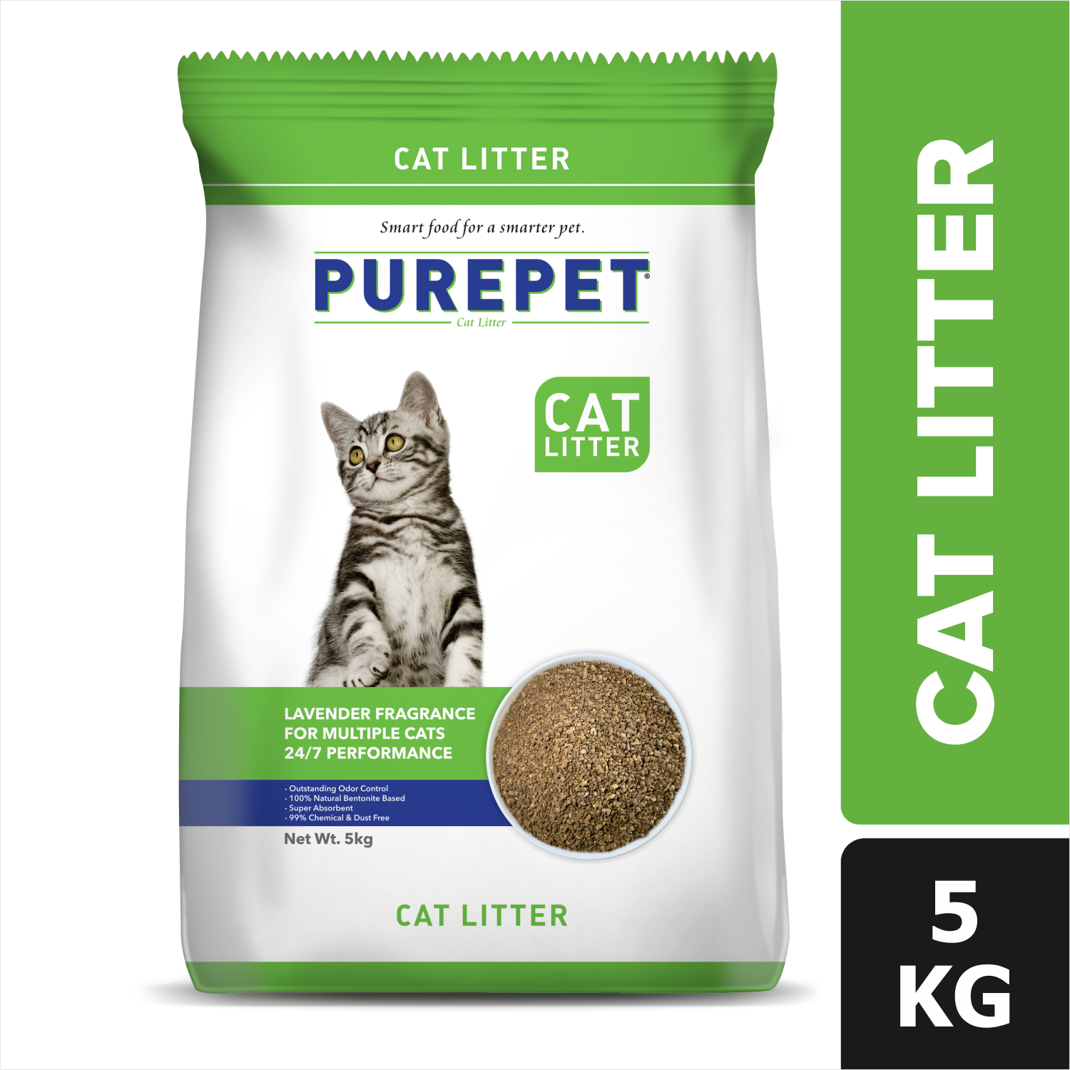 Purepet Lavender Scented Clumping Cat Litter Cats-Litter Purepet Litter