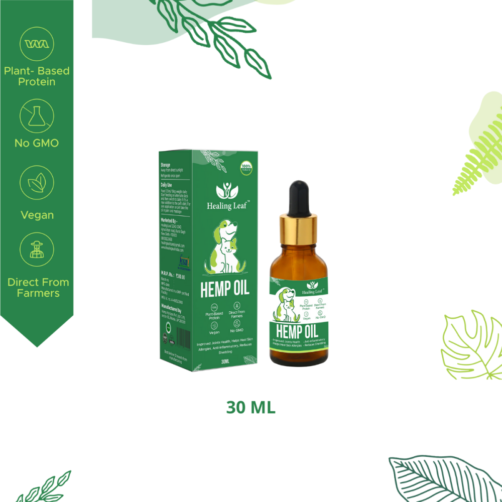 Healing Leaf Hemp Oil for Dogs and Cats (Limited Shelf Life) Both-Health & Wellness Healing Leaf