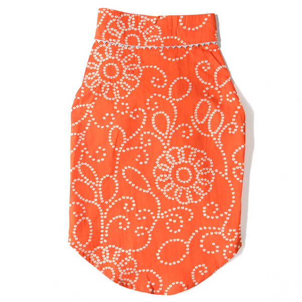 Pets Way Bandhani Print Kurta for Dogs (Rust)
