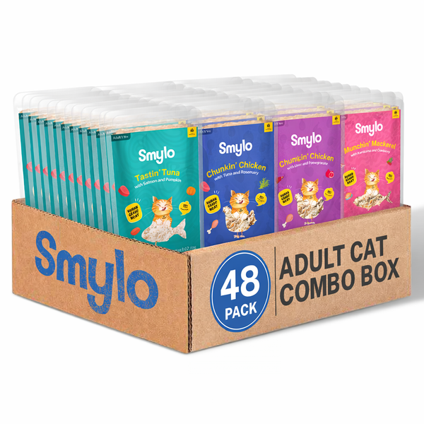 Smylo Adult Variety Combo, Tuna, Chicken & Mackerel, Fresh & No-Preservative Wet Cat Food