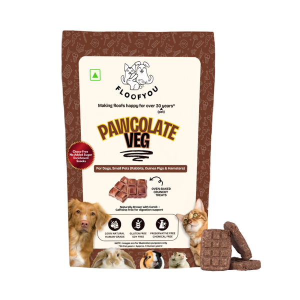 FloofYou Oven Baked Pawcolate Chocolate Flavoured Small Animal Treats