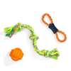 Kibbo Non Toxic and Durable Rope Chew Toy for Dogs and Cats (Pack of 3) Both-Toys Kibbo Pack of 3
