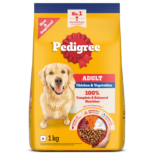 Pedigree Chicken and Vegetables Adult Dog Dry Food