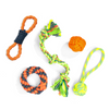 Kibbo Non Toxic and Durable Rope Chew Toy for Dogs and Cats (Pack of 5) Both-Toys Kibbo Pack of 5