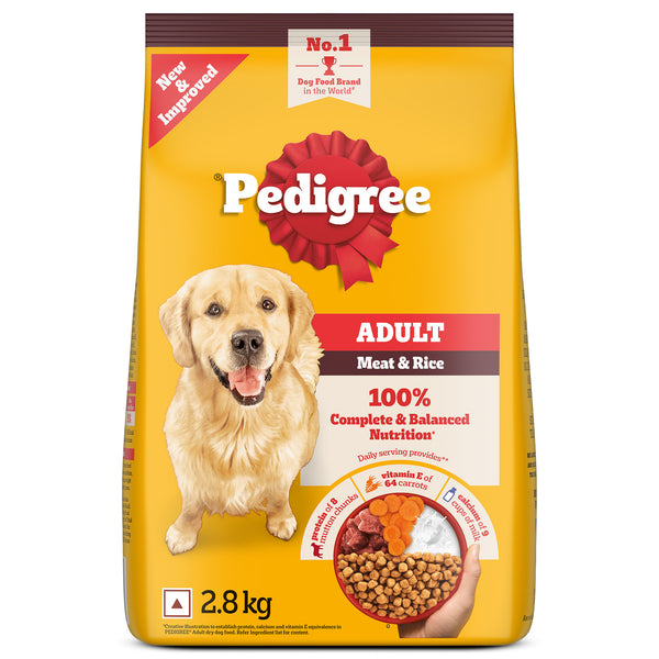 Pedigree Meat & Rice Adult Dog Dry Food