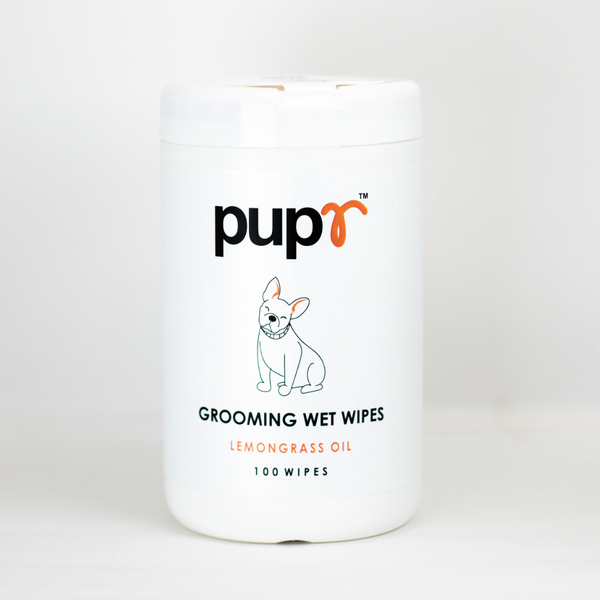 Pupr Lemongrass Oil and Aloe Vera Infused Wipes for Dogs & Cats