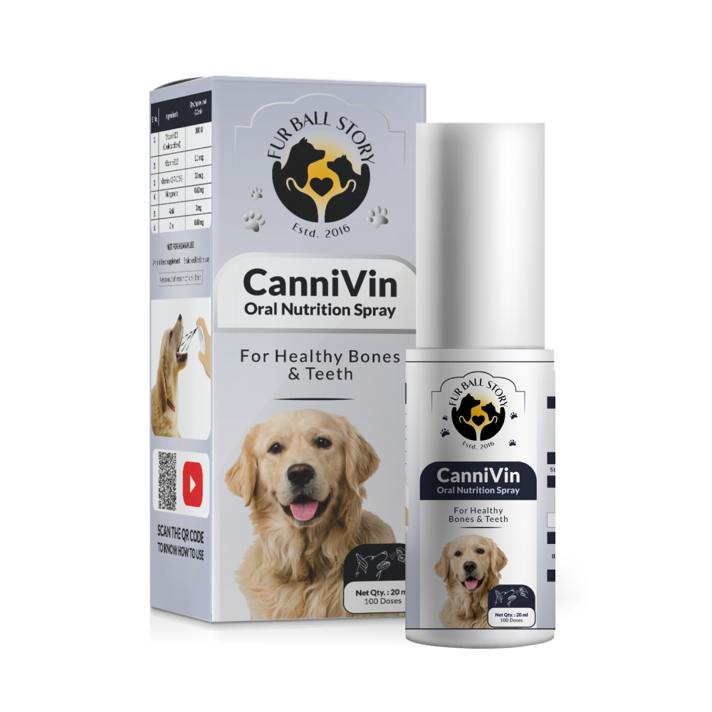 FurBall Story Cannivin Puppy Growth & Development Spray for Dogs