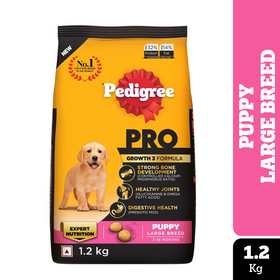 Pedigree PRO Expert Nutrition for Large Breed Puppy (3 to 18 Months) Dog Dry Food Dogs- Dry Food Pedigree PRO 1.2kg