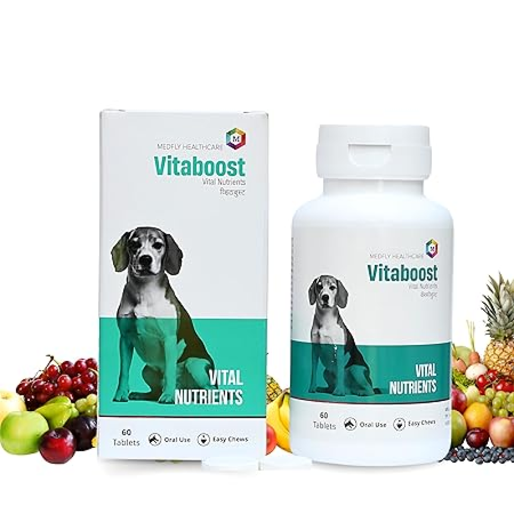 Medfly Healthcare Vitaboost for Dogs and Cats (Pack of 60 Tablets) Both-Pharmacy Medfly Healthcare Pharmacy 60 Tablets