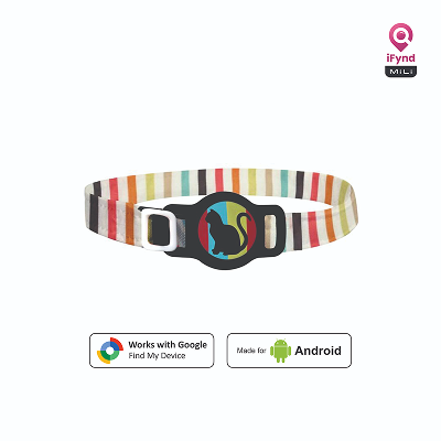 Mitag Go Anti Loss Device with Collar for Cats (Black) | Android Cats-Collar, Leashes, harnesses Mitag Dropship Standard