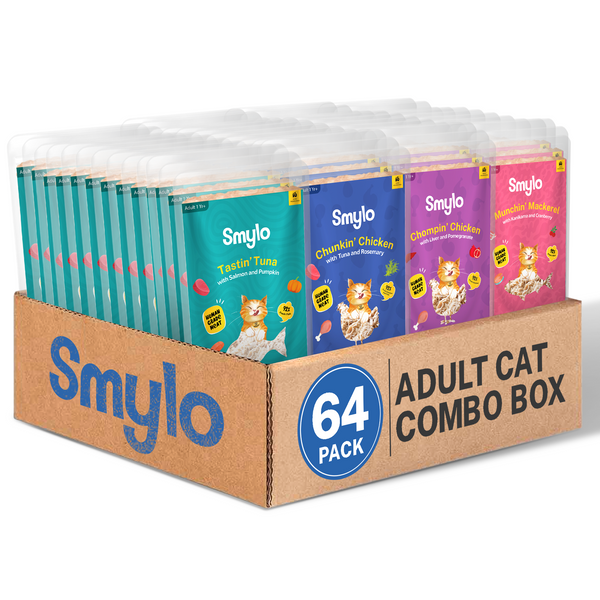 Smylo Adult Variety Combo, Tuna, Chicken & Mackerel, Fresh & No-Preservative Wet Cat Food